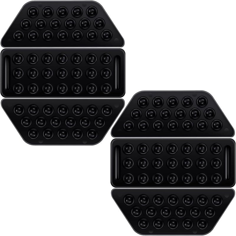 BeapTcely Black Snowboard Stomp Pads, Snowboard Grip Pad Anti Slip Mat Self Adhesive Rubber Ski Snowboard Stomp Pad Provides Extra Grip for Snowboarding for Men Women - Image 1